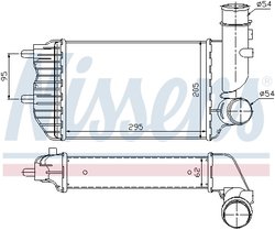 INTERCOOLER NISSENS 96889 - Compatibil cu CITROEN, FIAT, PEUGEOT