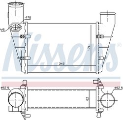 INTERCOOLER NISSENS 96896 - Compatibil cu AUDI, VW