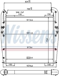 Intercooler Nissens 96960