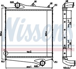 INTERCOOLER NISSENS 96961 - Compatibil cu VOLVO