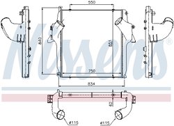 Intercooler Nissens 96972