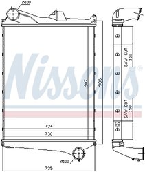 Intercooler Nissens 97006