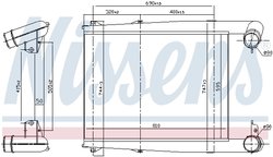 INTERCOOLER NISSENS 97028 - Compatibil cu RENAULT TRUCKS