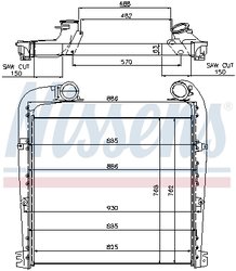 Intercooler Nissens 97029