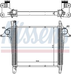 Intercooler Nissens 97057