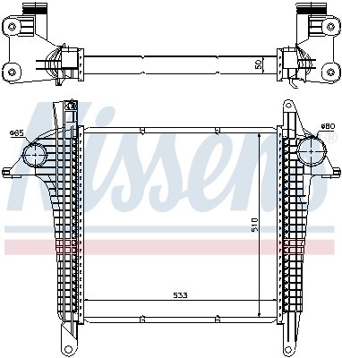 Intercooler Nissens 97057
