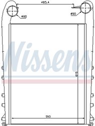 Intercooler Nissens 97058