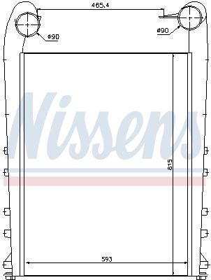 Intercooler Nissens 97058
