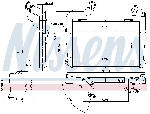 Intercooler Nissens 97061