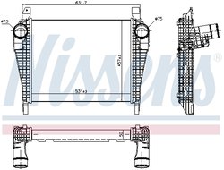 INTERCOOLER NISSENS 97064 - Compatibil cu IVECO