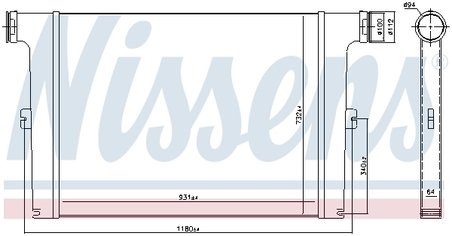 INTERCOOLER NISSENS 97066 - Compatibil cu MAN