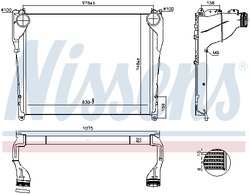 INTERCOOLER NISSENS 97081 - Compatibil cu MERCEDES-BENZ