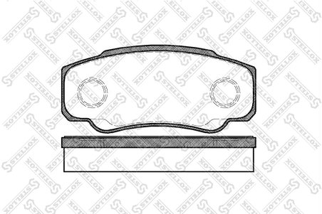 Set placute frana Stellox 972 000-SX