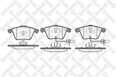 SET PLACUTE FRANA STELLOX 975 012-SX - Compatibil cu AUDI, SEAT