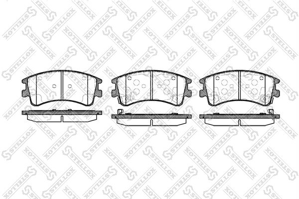 SET PLACUTE FRANA STELLOX 981 002B-SX - Compatibil cu BESTURN (FAW), MAZDA