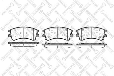 SET PLACUTE FRANA STELLOX 981 002B-SX - Compatibil cu BESTURN (FAW), MAZDA