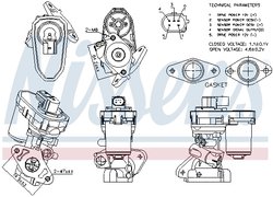 Supapa EGR Nissens 98151