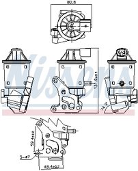 Supapa EGR Nissens 98152