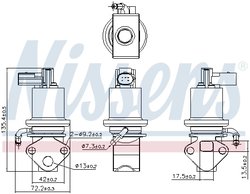Supapa EGR Nissens 98158