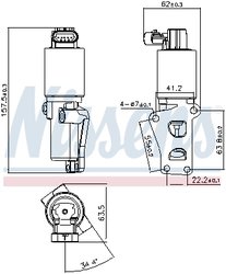 Supapa EGR Nissens 98170