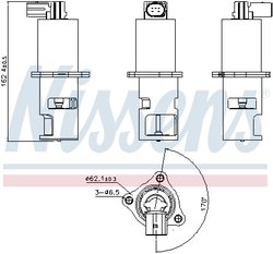 Supapa EGR Nissens 98172