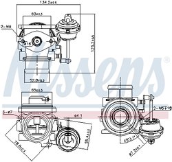 Supapa EGR Nissens 98182