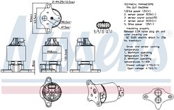 Supapa EGR Nissens 98186