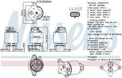 SUPAPA EGR NISSENS 98187 - Compatibil cu OPEL, VAUXHALL