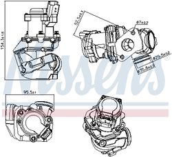 Supapa EGR Nissens 98188