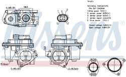 SUPAPA EGR NISSENS 98192 - Compatibil cu AUDI, SEAT, SKODA, VW