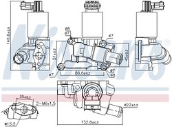Supapa EGR Nissens 98195