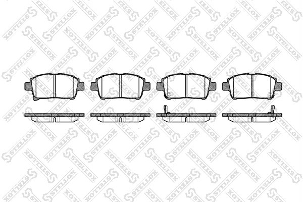 Set placute frana Stellox 982 002-SX