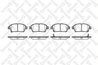 Set placute frana Stellox 982 002-SX