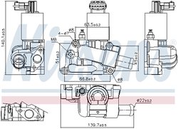Supapa EGR Nissens 98204