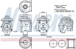 Supapa EGR Nissens 98219