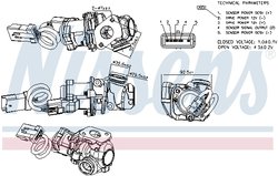 Supapa EGR Nissens 98245