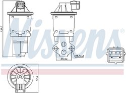Supapa EGR Nissens 98247