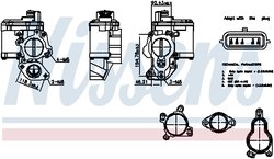 SUPAPA EGR NISSENS 98265 - Piesa auto compatibila cu mai multe marci