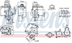 Supapa EGR Nissens 98261