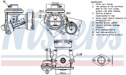 SUPAPA EGR NISSENS 98299 - Compatibil cu SEAT, SKODA, VW