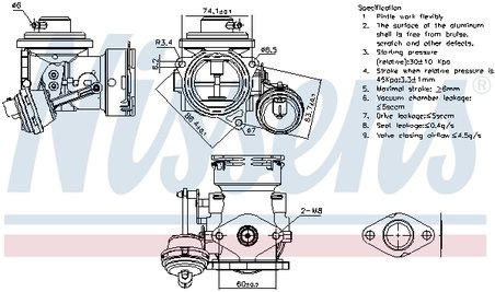 Supapa EGR Nissens 98299