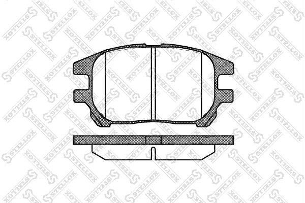 Set placute frana Stellox 983 000-SX