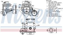 Supapa EGR Nissens 98300