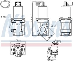Supapa EGR Nissens 98306