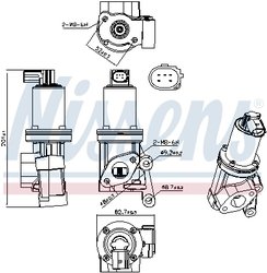 Supapa EGR Nissens 98312