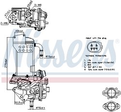 MODUL-EGR NISSENS 98325 - Compatibil cu AUDI, SEAT