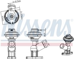 Supapa EGR Nissens 98343