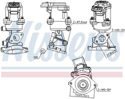 Supapa EGR Nissens 98351