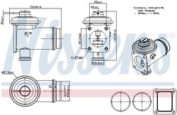 Supapa EGR Nissens 98352