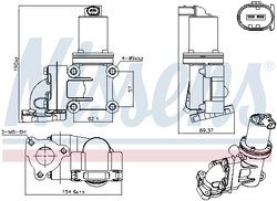 Supapa EGR Nissens 98355